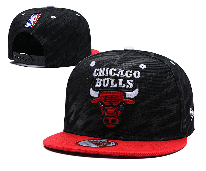 Bulls Fresh Logo Black Adjustable Hat TX