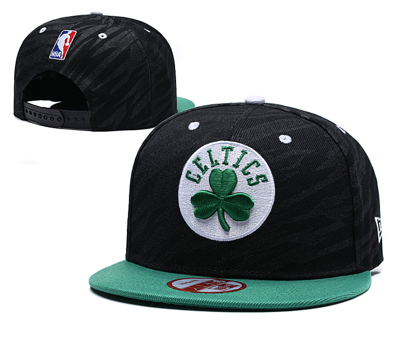 Celtics Fresh Logo Black Adjustable Hat TX
