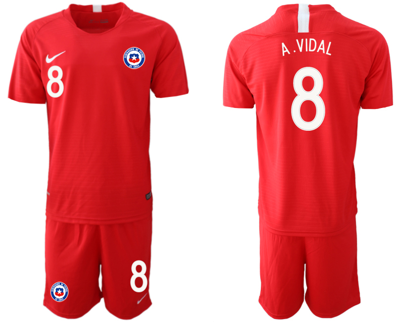 2018-19 Chile 8 A. VIDAL Home Soccer Jersey