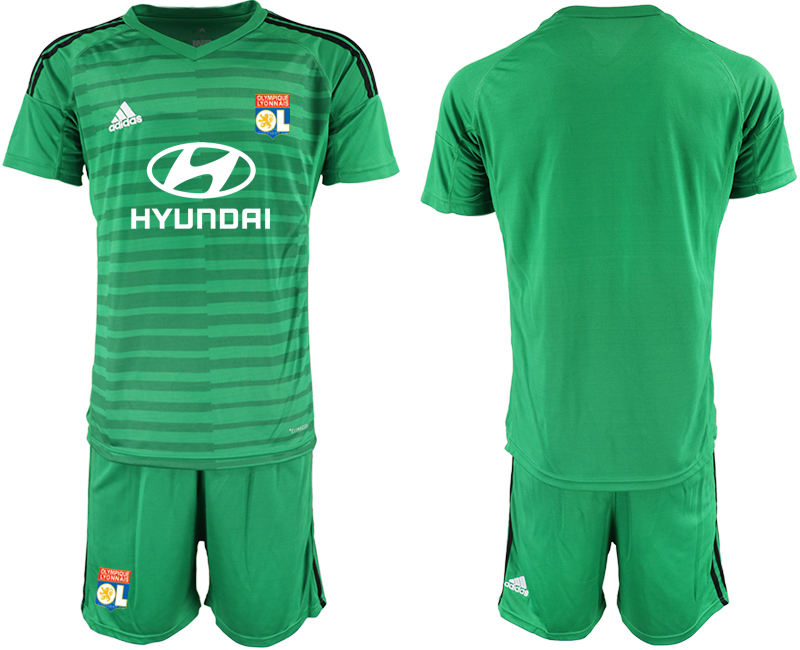 2018-19 Lyon Green Goalkeeper Soccer Jersey