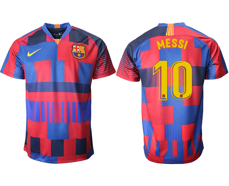 2018-19 Barcelona 10 MESSI 20th Anniversary Stadium Soccer Jersey