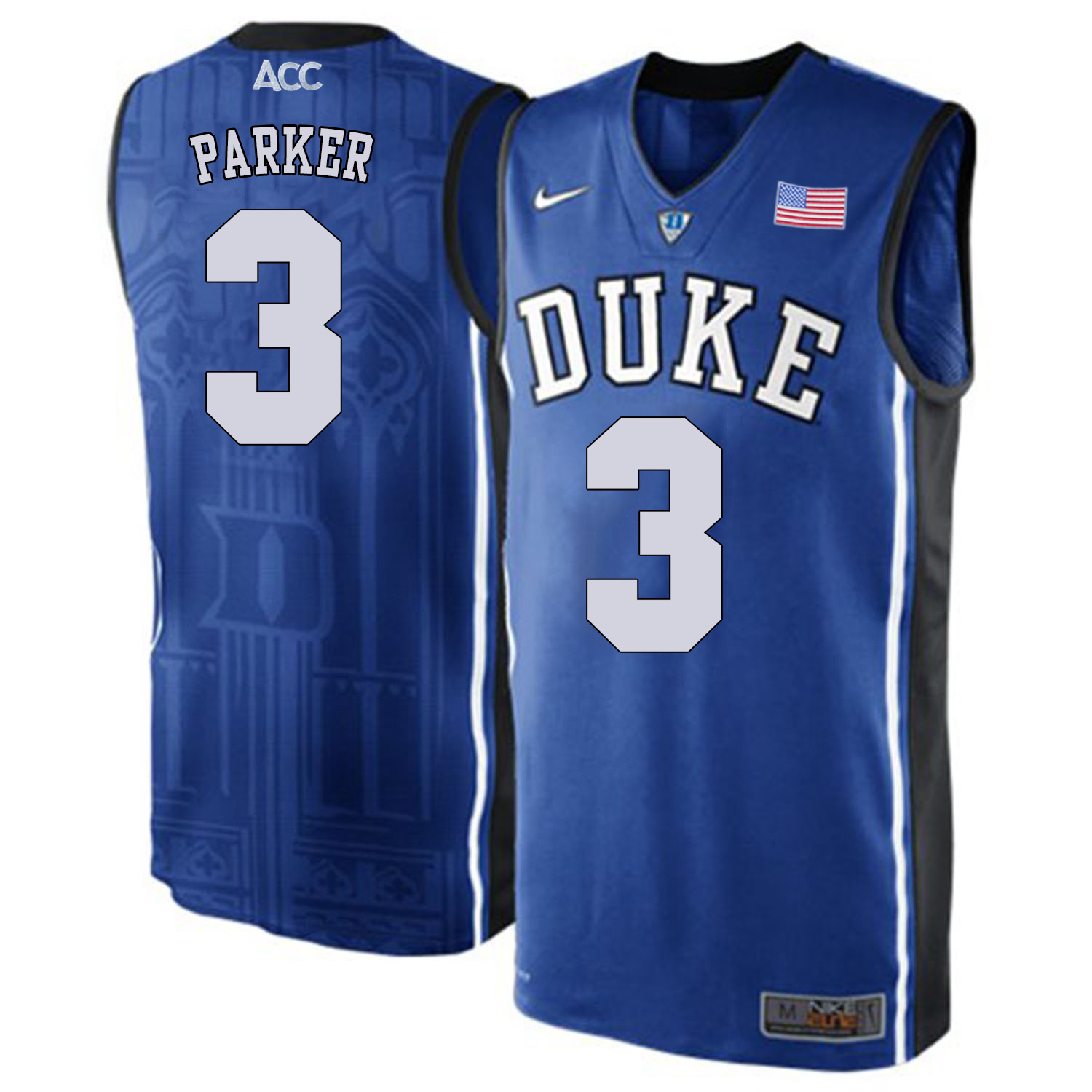Duke Blue Devils 3 Jabari Parker Blue College Basketball Elite Jersey