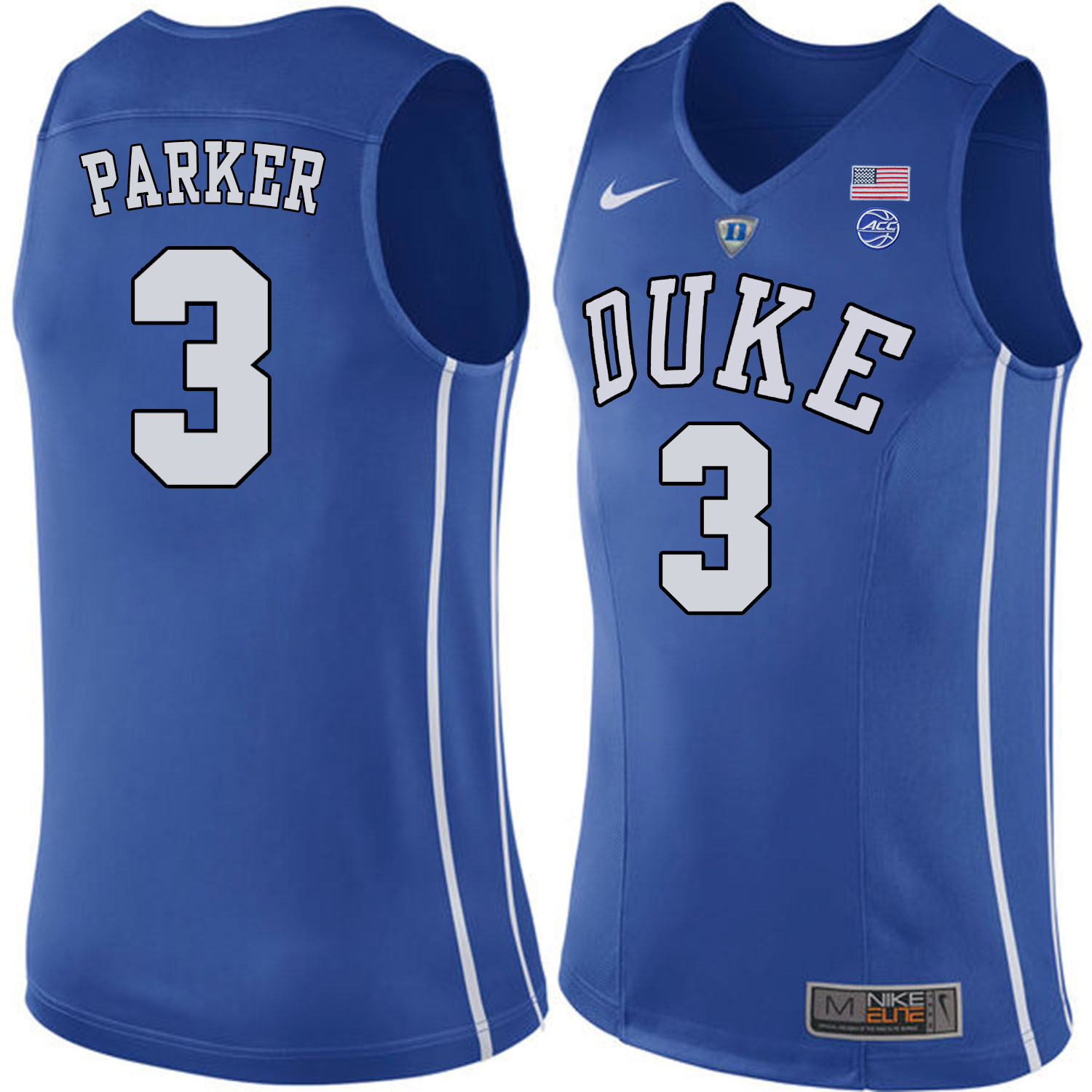 Duke Blue Devils 3 Jabari Parker Blue College Basketball Jersey