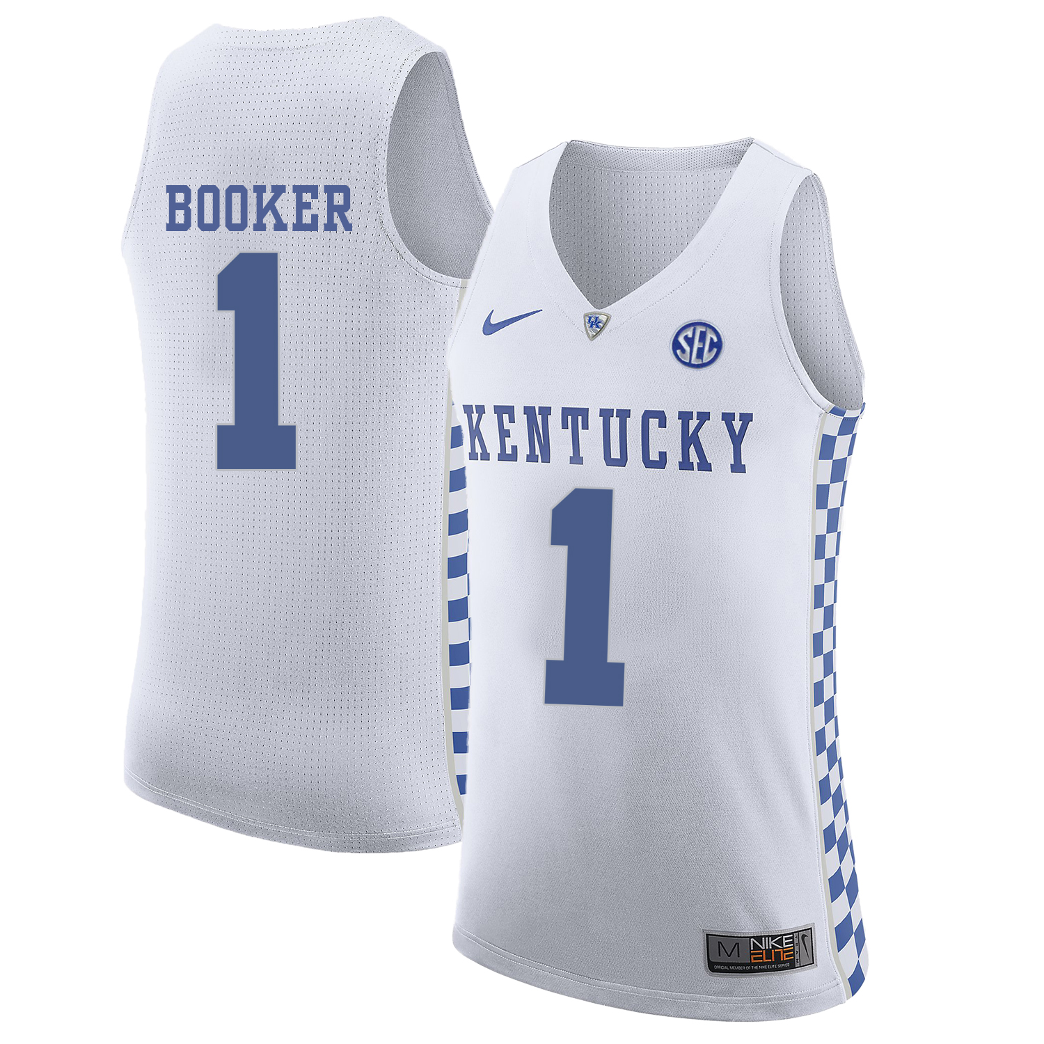 Kentucky Wildcats 1 Devin Booker White College Basketball Jersey