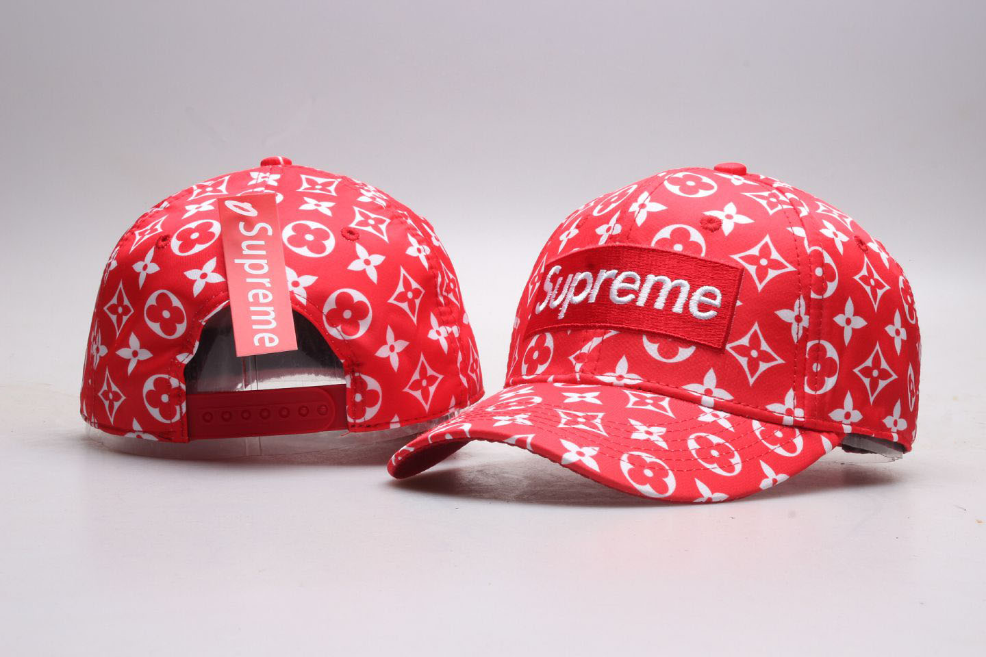 Supreme Fresh Logo Red Snapback Adjustable Hat YP