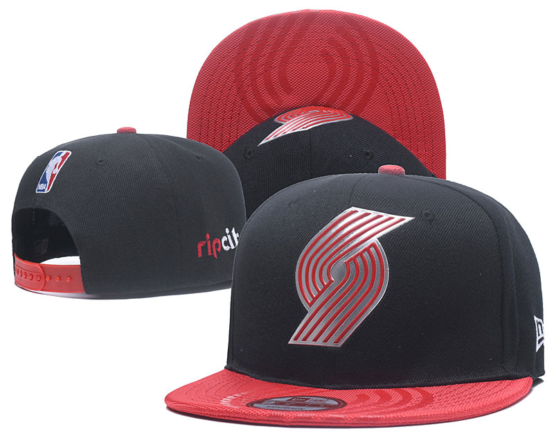 Blazers Team Logo Black Adjustable Hat YD