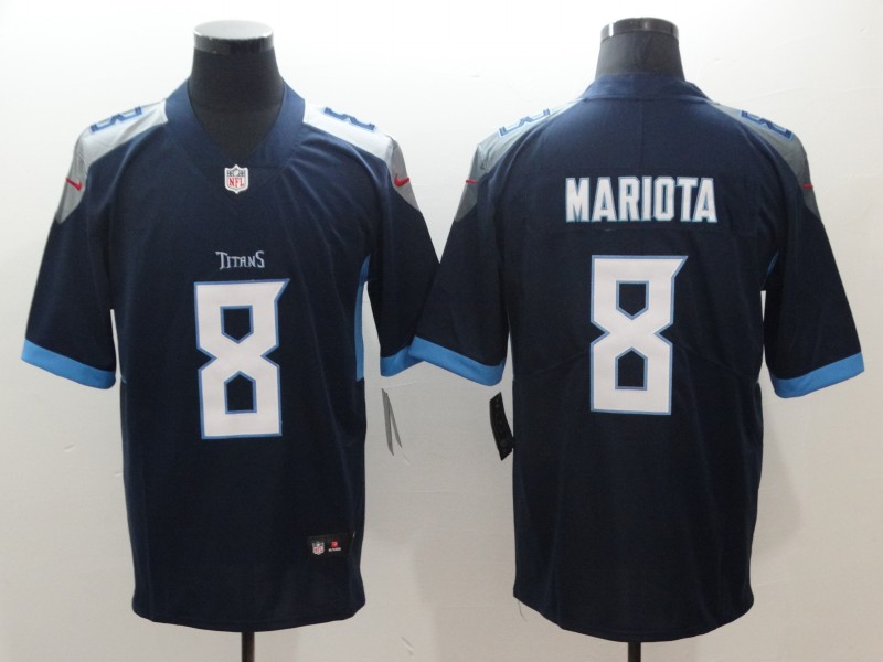 Nike Titans 8 Marcus Mariota Navy New 2018 Youth Vapor Untouchable Limited Jersey