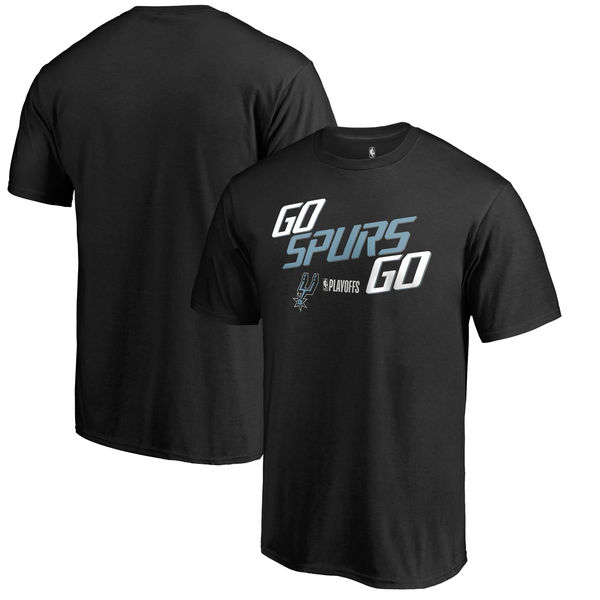 San Antonio Spurs Fanatics Branded 2018 NBA Playoffs Slogan T-Shirt Black