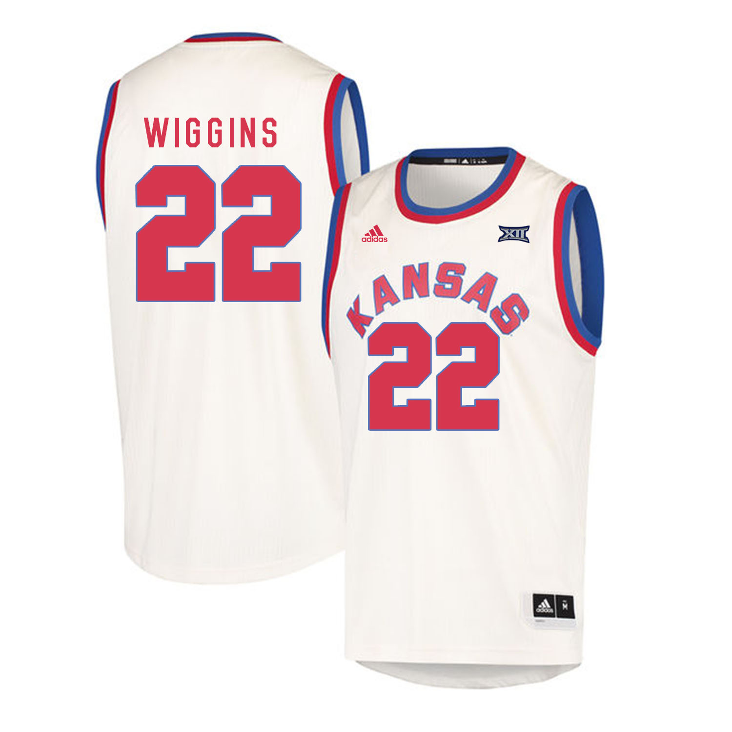 Kansas Jayhawks 22 Andrew Wiggins Cream Throwback College Basketball Jersey