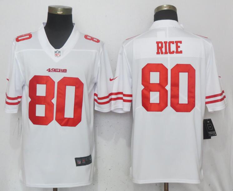Nike 49ers 80 Jerry Rice White Youth Vapor Untouchable Limited Jersey