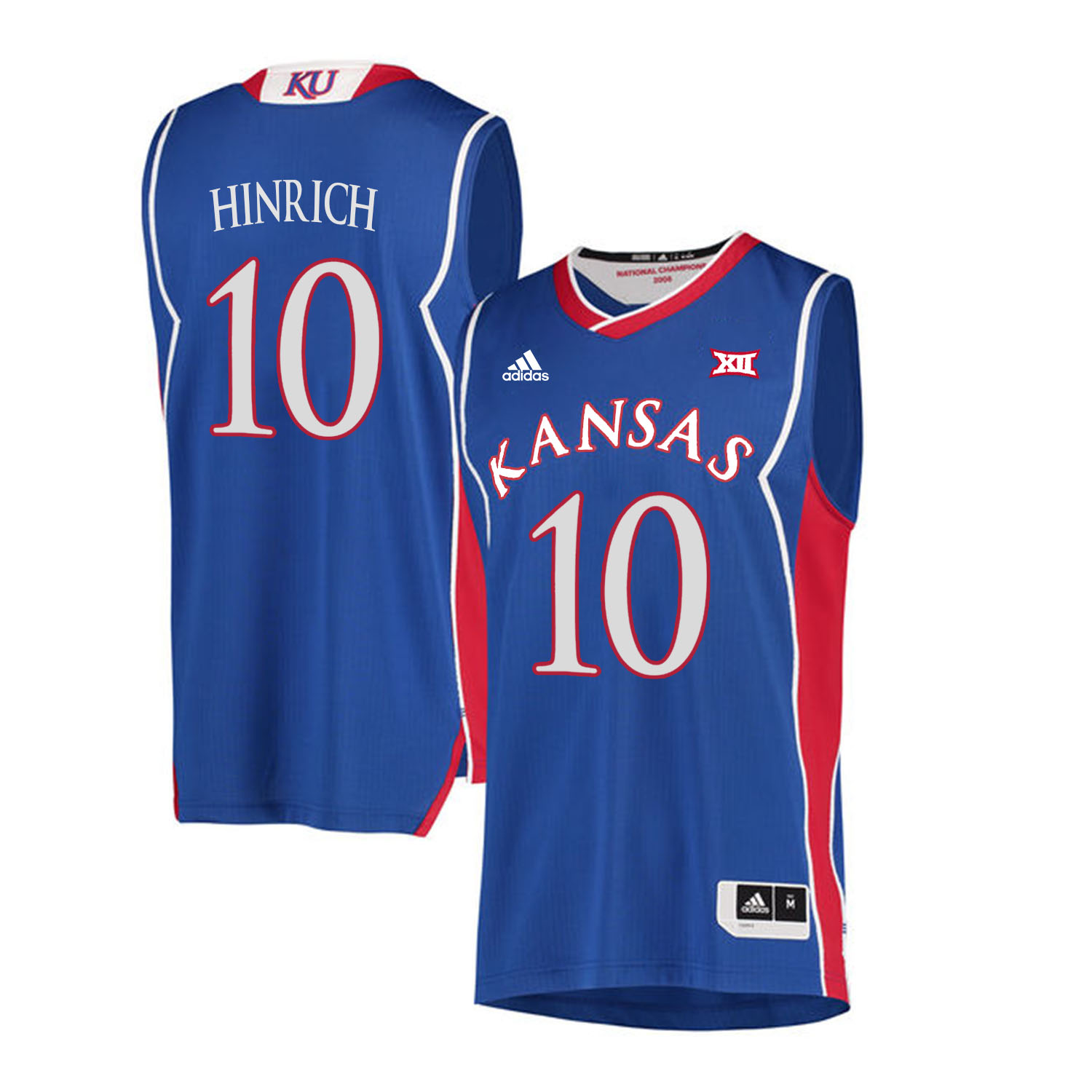 Kansas Jayhawks 10 Kirk Hinrich Blue Throwback College Basketball Jersey