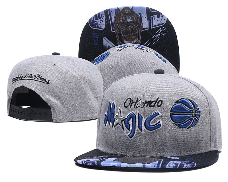 Magic Team Logo Gray Adjustable Hat LH