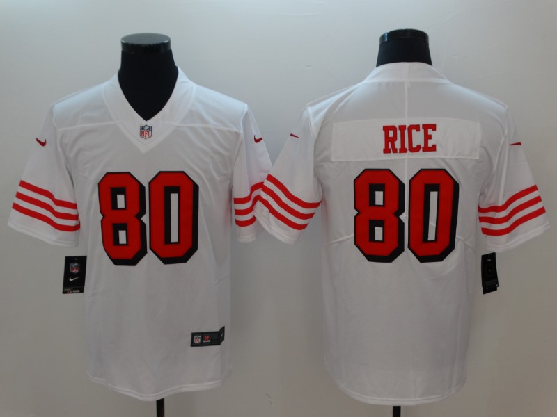 Nike 49ers 80 Jerry Rice White Youth Color Rush Youth Vapor Untouchable Limited Jersey