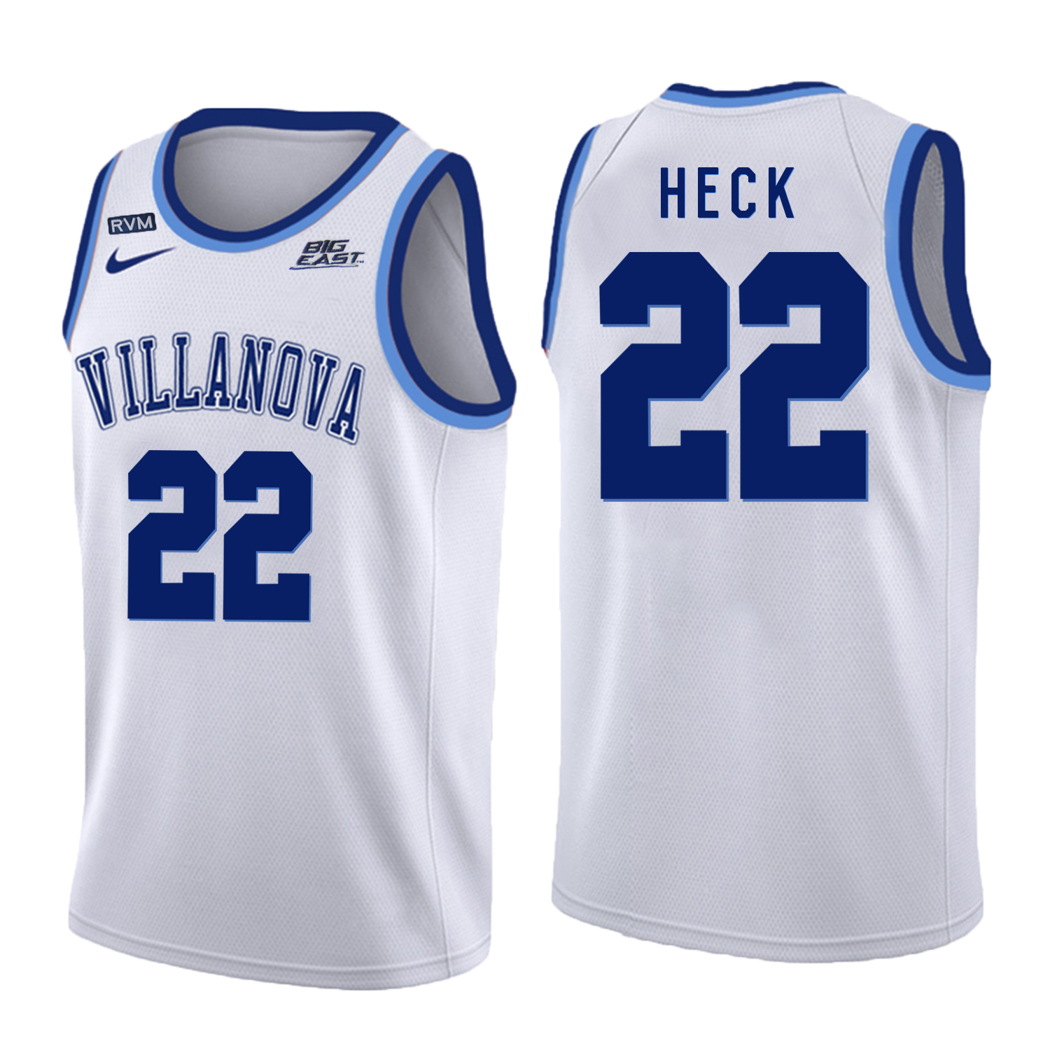 Villanova Wildcats 22 Peyton Heck White College Basketball Jersey