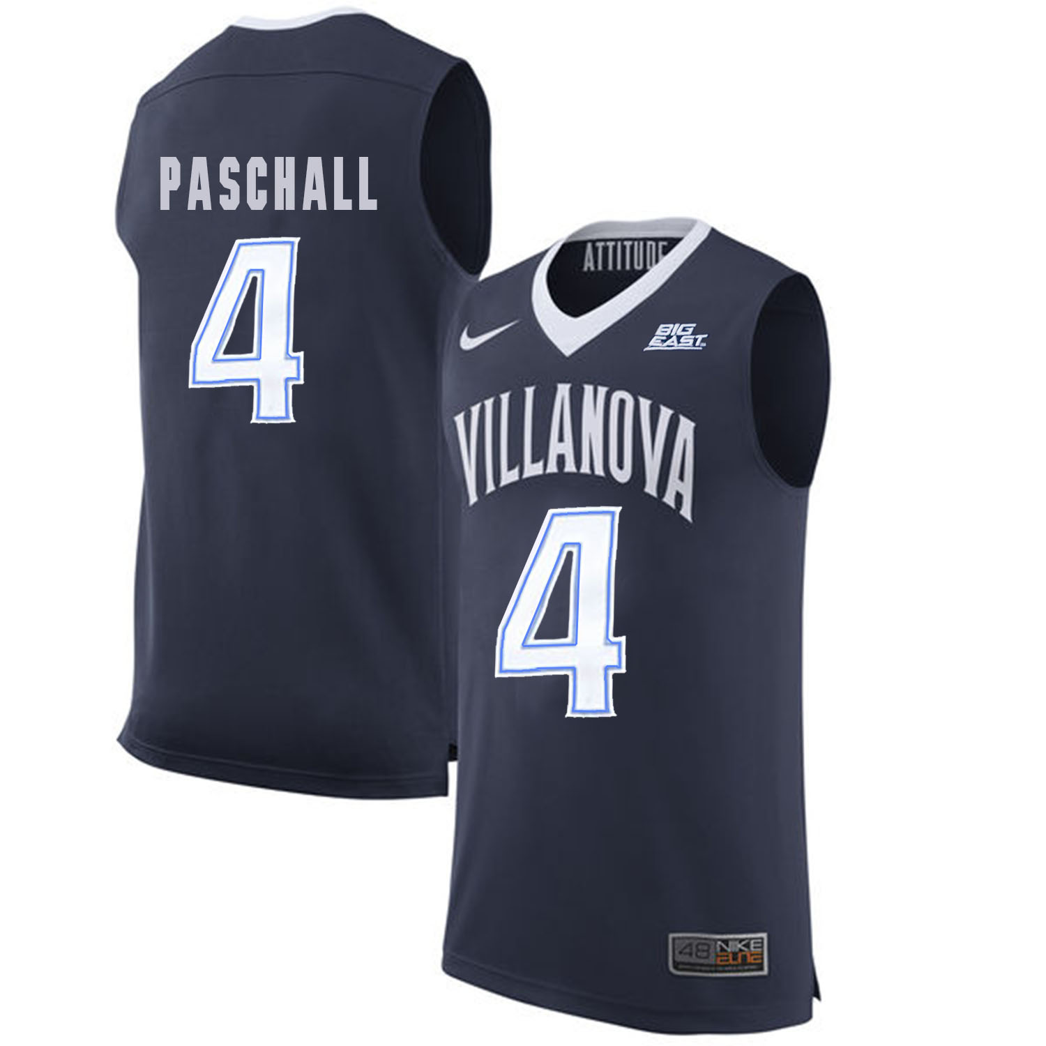 Villanova Wildcats 4 Eric Paschall Navy College Basketball Elite Jersey