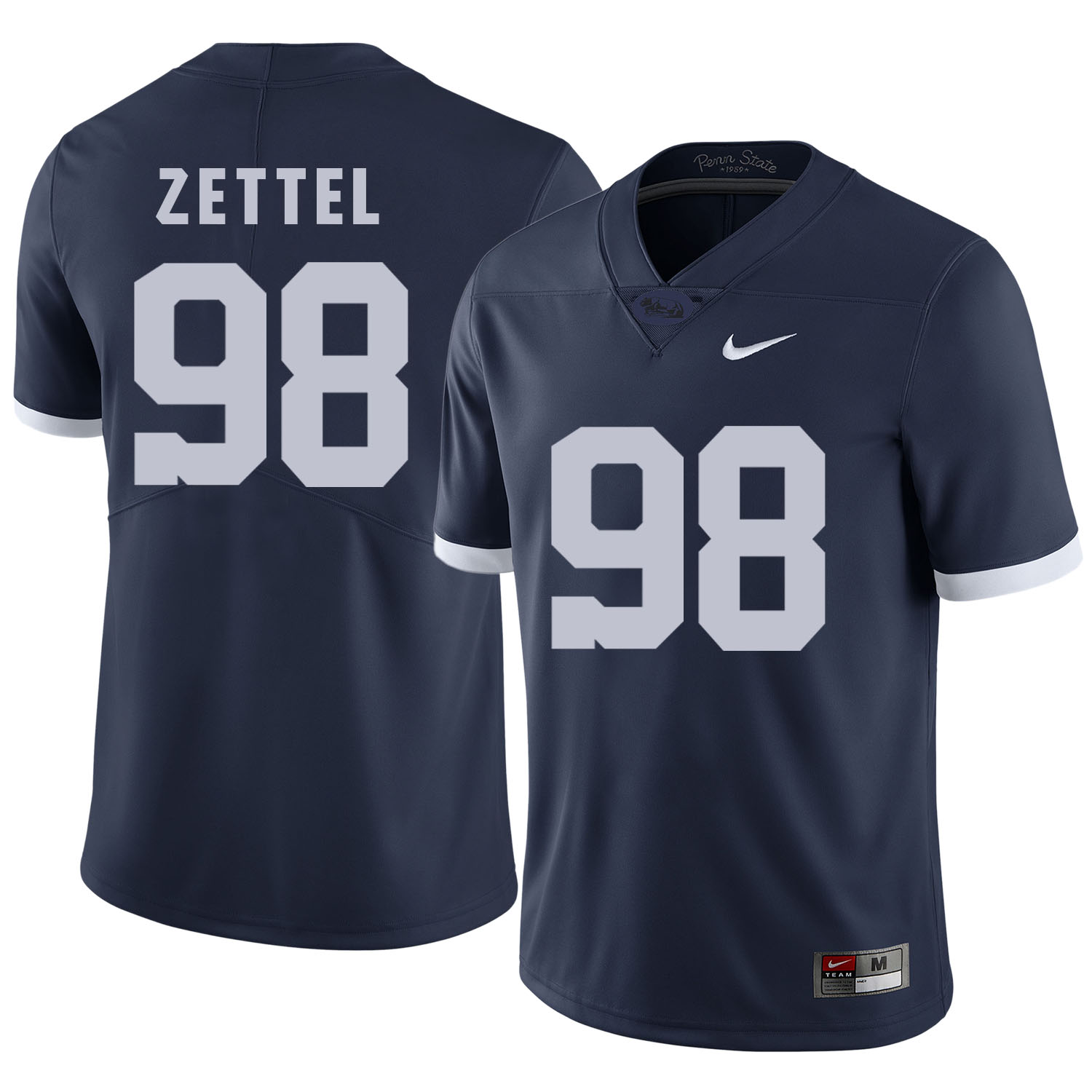 Penn State Nittany Lions 98 Anthony Zettel Navy College Football Jersey