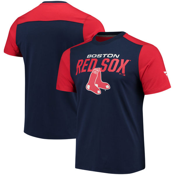 Boston Red Sox Fanatics Branded Big & Tall Iconic T-Shirt Navy & Red