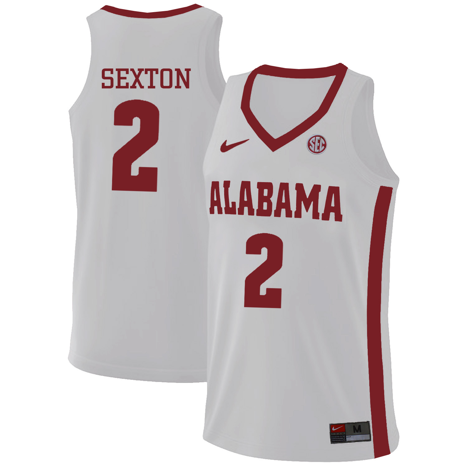 Alabama Crimson Tide 2 Collin Sexton White College Basketball Jersey