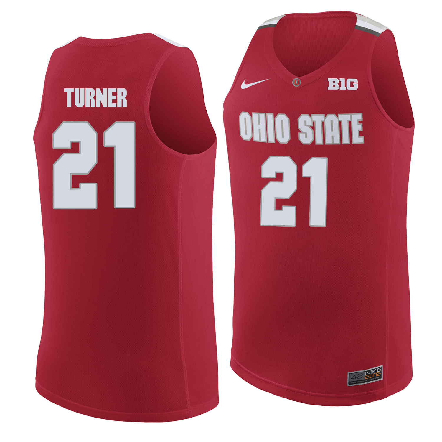 Ohio State Buckeyes 21 Evan Turner Red College Basketball Jersey