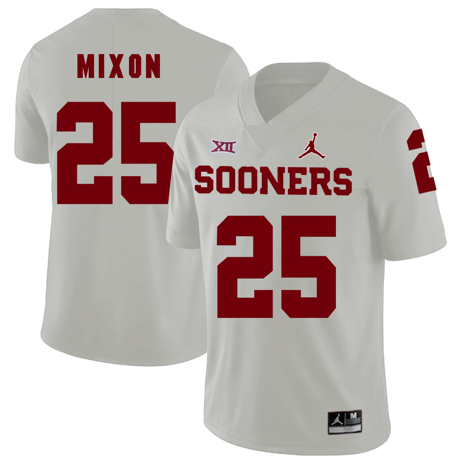 Oklahoma Sooners 25 Joe Mixon White College Football Jersey