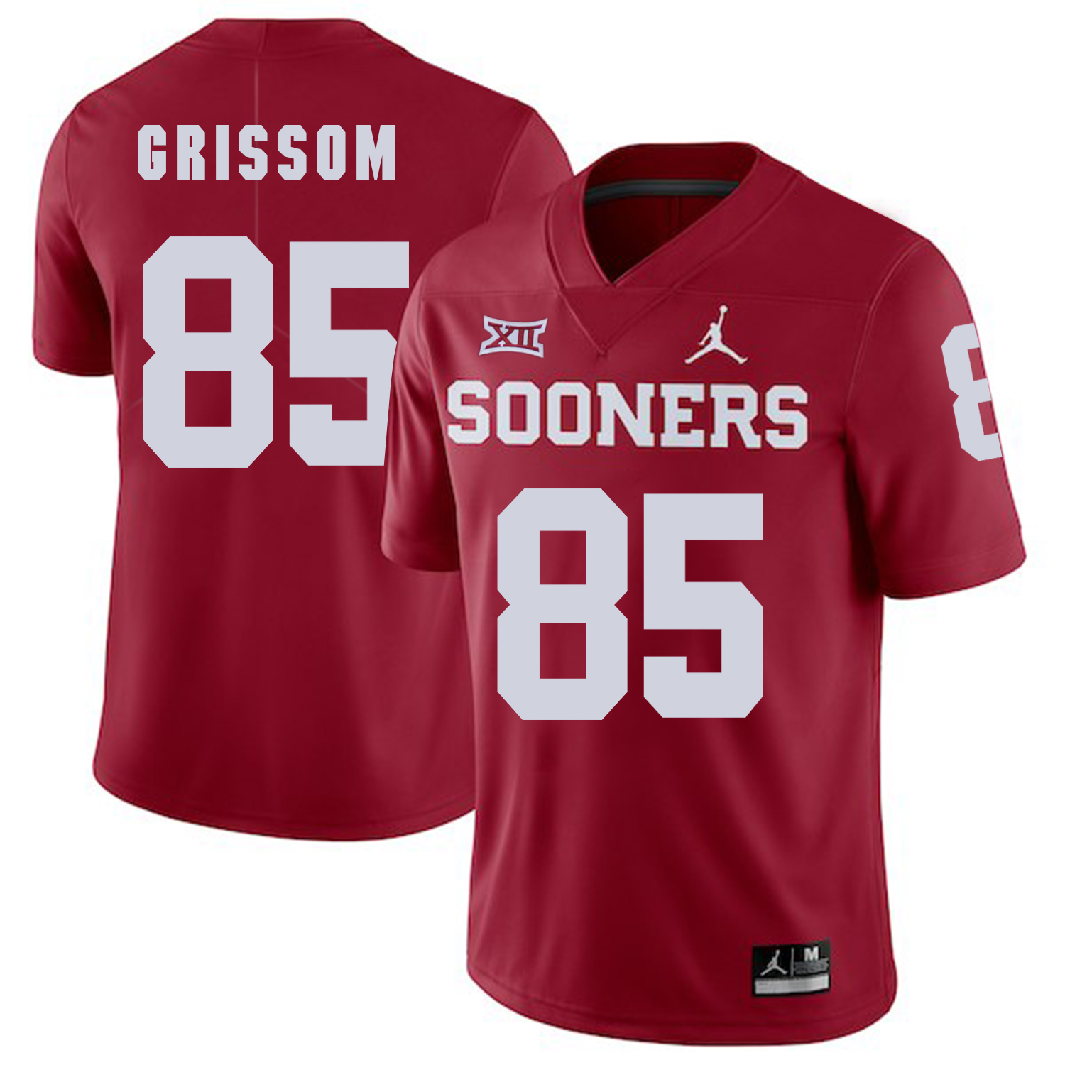 Oklahoma Sooners 85 Geneo Grissom Red College Football Jersey