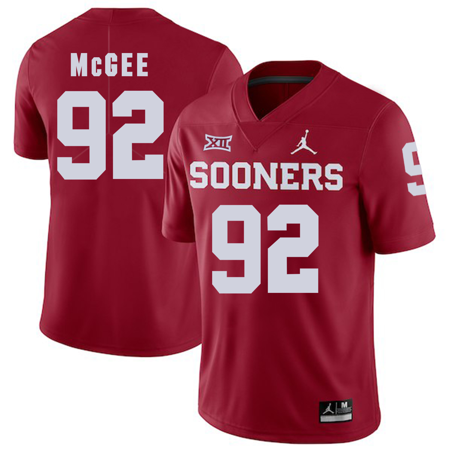 Oklahoma Sooners 92 Stacy McGee Red College Football Jersey