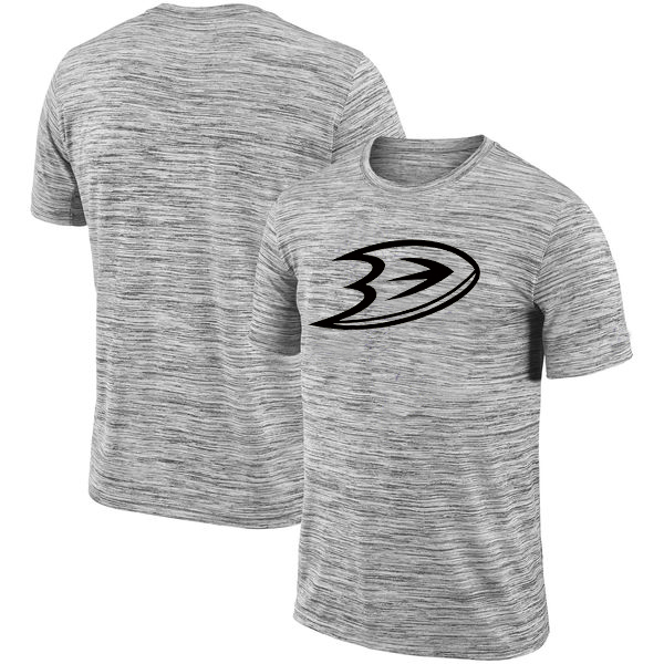Anaheim Ducks 2018 Heathered Black Sideline Legend Velocity Travel Performance T-Shirt