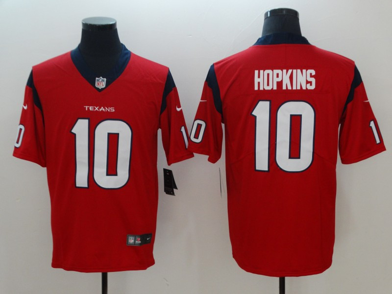Nike Texans 10 DeAndre Hopkins Red Vapor Untouchable Limited Jersey
