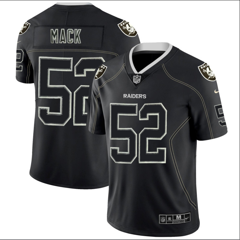 Nike Raiders 52 Khalil Mack Black Shadow Legend Limited Jersey