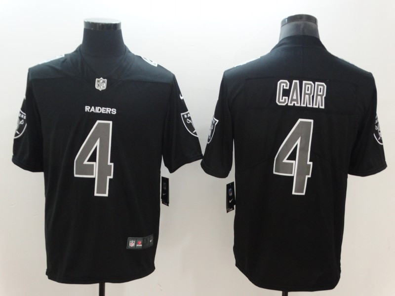 Nike Raiders 4 Derek Carr Black Vapor Impact Limited Jersey