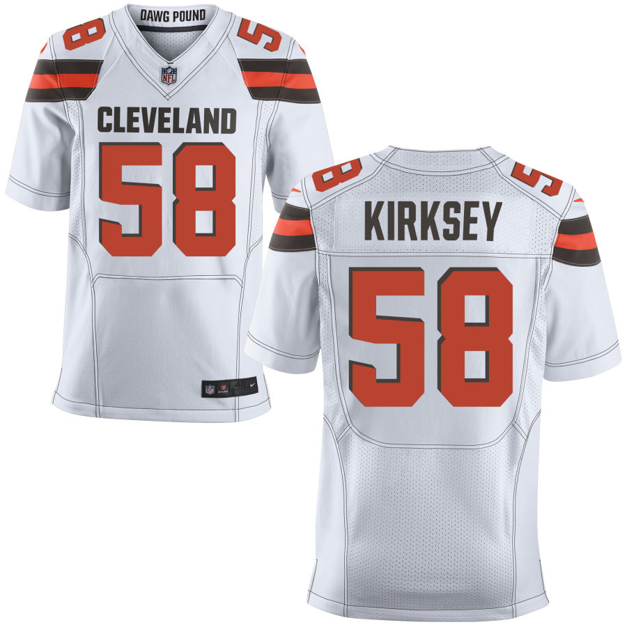 Nike Browns 58 Christian Kirksey White Elite Jersey