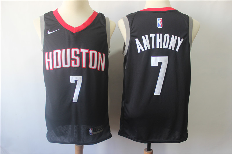 Rockets 7 Carmelo Anthony Black Nike Swingman Jersey