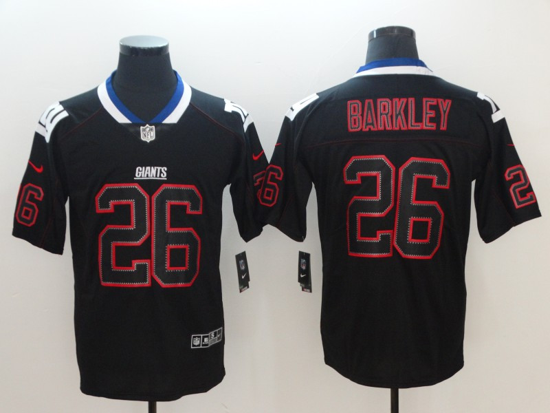 Nike Giants 26 Saquon Barkley Black Shadow Legend Limited Jersey