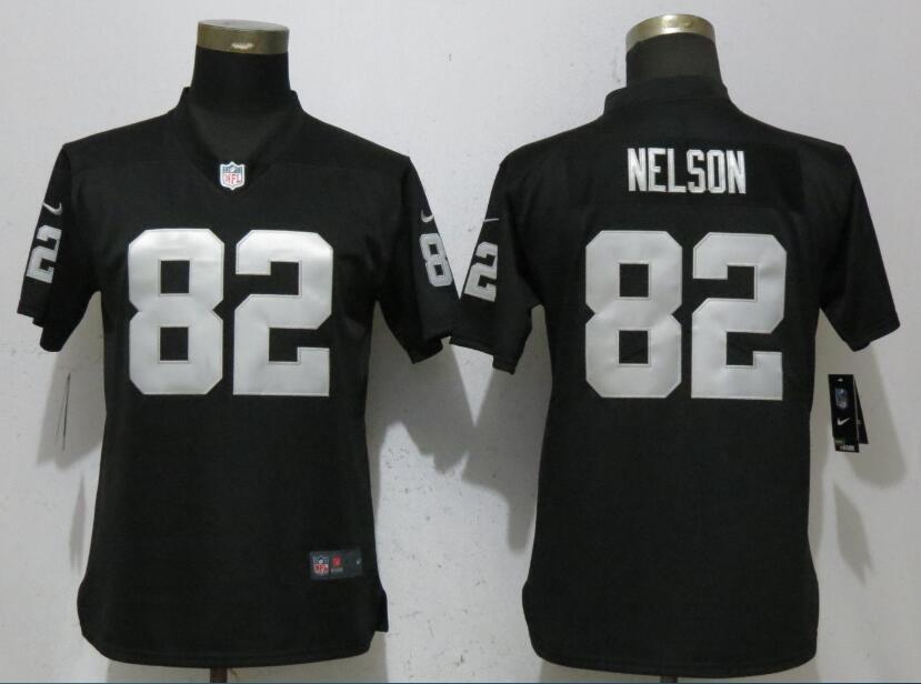 Nike Raiders 82 Jordy Nelson Black Women Vapor Untouchable Limited Jersey
