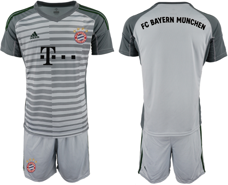 2018-19 Bayern Munich Gray Goalkeeper Soccer Jersey