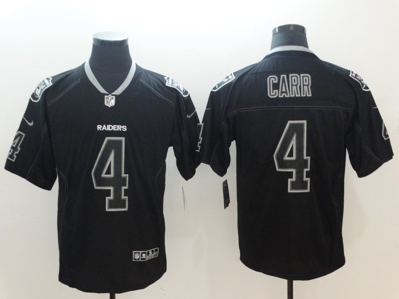 Nike Raiders 4 Derek Carr Black Shadow Legend Limited Jersey