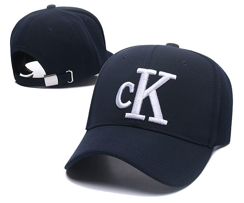 CK Fresh Logo Navy Fashion Peaked Adjustable Hat SG