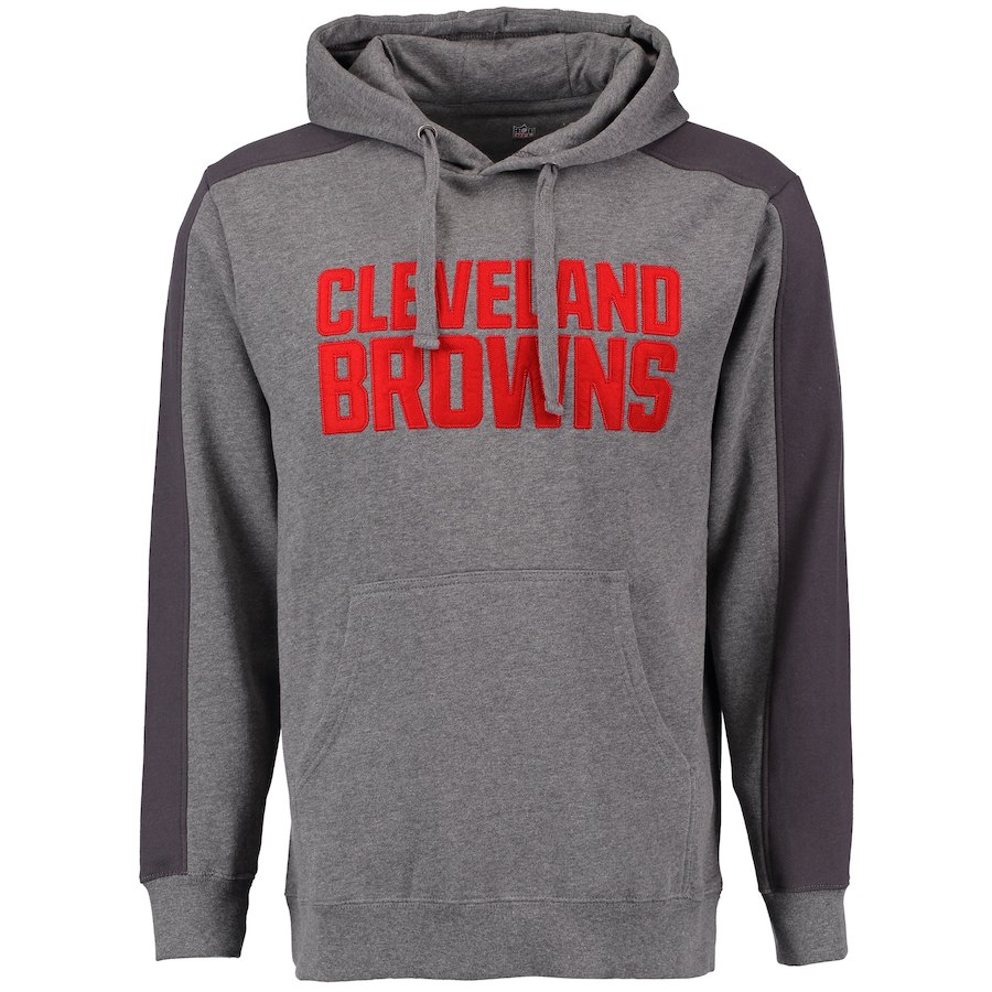 Cleveland Browns NFL Pro Line Westview Pullover Hoodie Gray