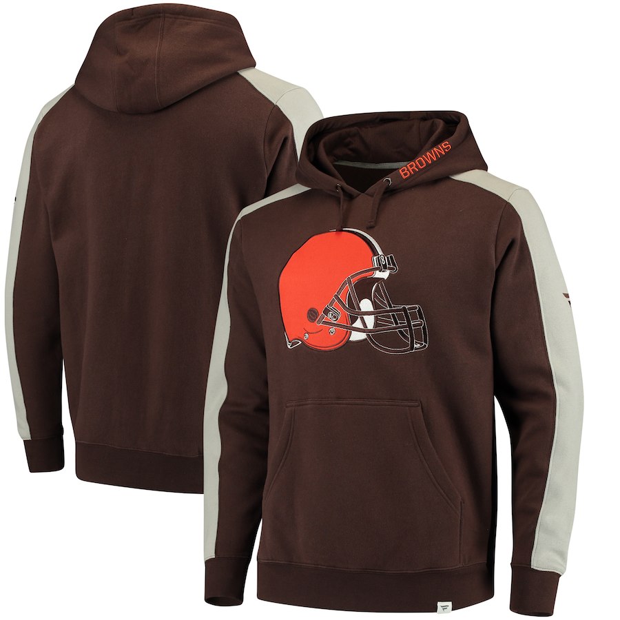 Cleveland Browns NFL Pro Line by Fanatics Branded Iconic Pullover Hoodie Brown