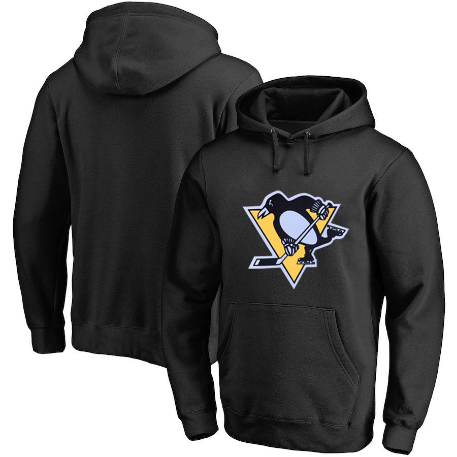 Pittsburgh Penguins Black All Stitched Pullover Hoodie