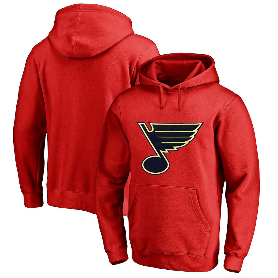 St. Louis Blues Red All Stitched Pullover Hoodie
