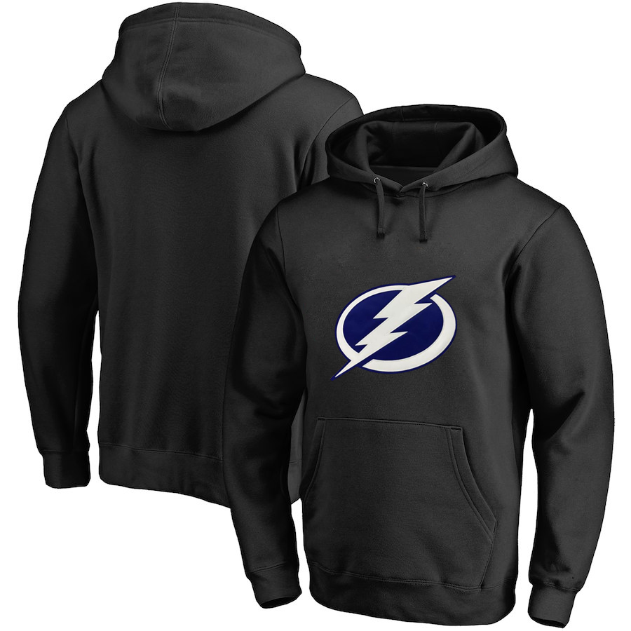 Tampa Bay Lightning Black All Stitched Pullover Hoodie