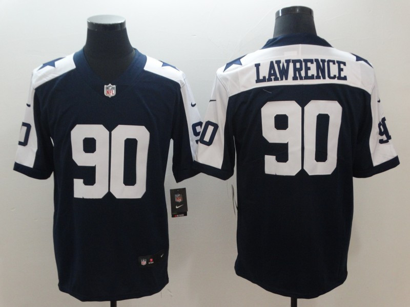 Nike Cowboys 90 DeMarcus Lawrence Navy Throwback Youth Vapor Untouchable Limited Jersey