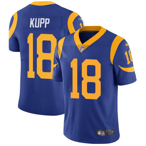 Nike Rams 18 Cooper Kupp Royal Youth Vapor Untouchable Limited Jersey