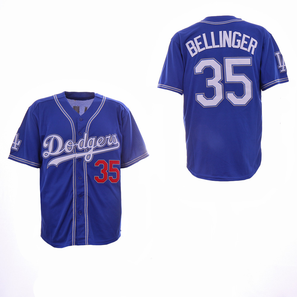 Dodgers 35 Cody Bellinger Blue Throwback Jersey
