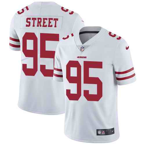 Nike 49ers 95 Kentavius Street White Vapor Untouchable Limited Jersey