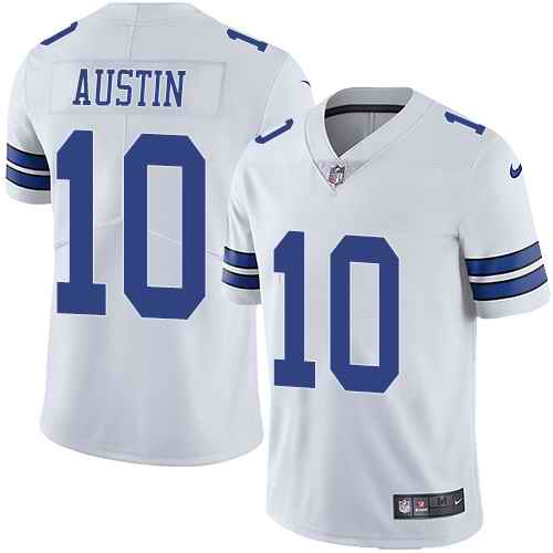 Nike Cowboys 10 Tavon Austin White Vapor Untouchable Limited Jersey