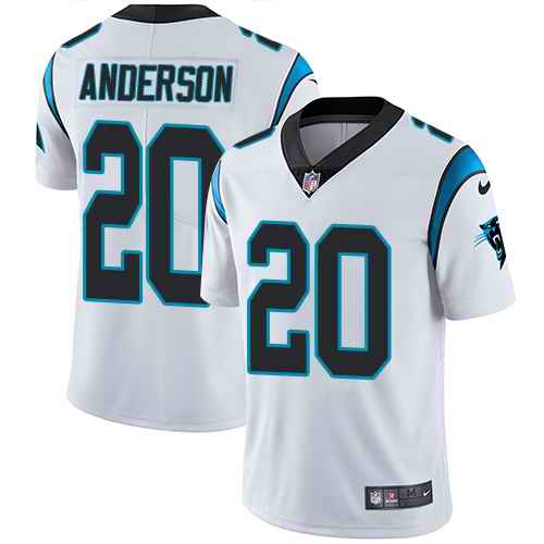 Nike Panthers 20 C.J. Anderson White Youth Vapor Untouchable Limited Jersey