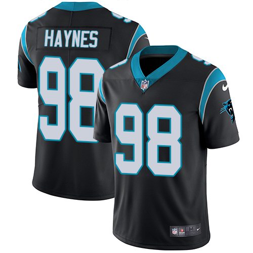 Nike Panthers 98 Marquis Haynes Black Vapor Untouchable Limited Jersey