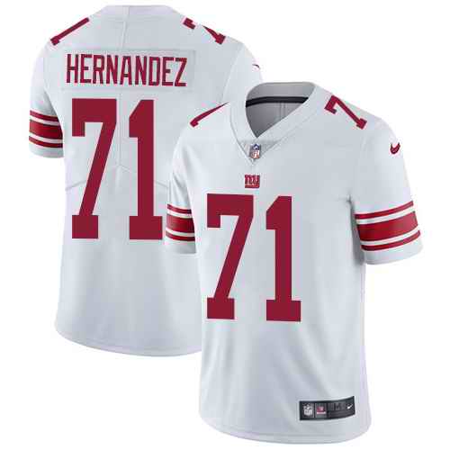 Nike Giants 71 Will Hernandez White Youth Vapor Untouchable Limited Jersey